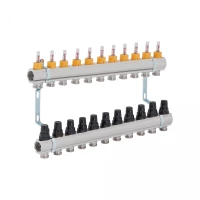 Коллектор с расходомерами SD Forte 1" на 11 выходов, фото