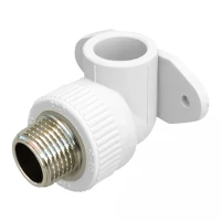 Уголок PPR Blue Ocean настенный с креплением 20х1/2", 90° НР, фото