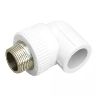 Кут з поліпроп. (90) 25х1/2"з д/поліпроп. труб Blue Ocean "Білий", фото