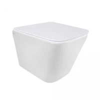 Унітаз Tern підвісний Rimless 490x340x350 мм з сидінням Slim Duroplast/ Soft-close/ Quick relase White Qtap, фото