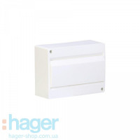 Внешний накладной щит Cosmos Hager VD108PD 8 модулей с белой дверцой, фото