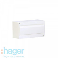 Внешний накладной щит Cosmos Hager VD118PD 18 модулей с белой дверцой, фото