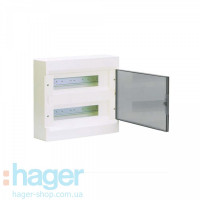 Внешний накладной щит Cosmos Hager VD212TD 24 модуля с прозрачной дверцой, фото