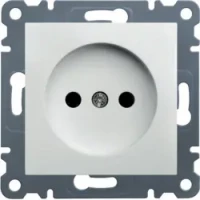 Розетка без заземлення Lumina-2, белая, фото