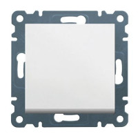 Вимикач хрестовидний Lumina-2, білий, фото