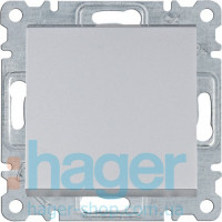 Выключатель крестовидный Lumina, серебряный, 10АХ/230В, фото