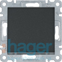 Выключатель крестовидный Lumina, черный, 10АХ/230В, фото