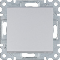 Выключатель 1-тактовый Lumina, серебряный, 10АХ/230В, фото