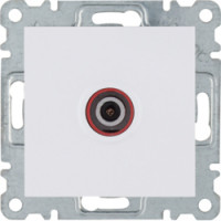 Розетка ТВ Lumina, белая, фото