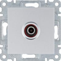 Розетка ТВ Lumina, серебряная, фото