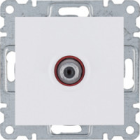 Розетка САТ Lumina, белая, фото