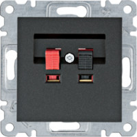 Розетка акустическая Lumina, черная, фото