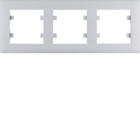 Рамка 3X горизонтальная, Lumina-Intens, серебряная, черная, фото