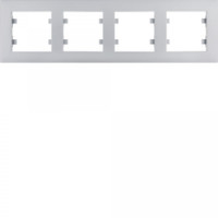 Рамка 4X горизонтальная, Lumina-Intens, серебряная, черная, фото