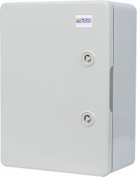 Корпус из АБС-пластика, ударопрочный, с монтажной панелью, непрозрачная дверца, 35*50*19, IP65, серии UBox, фото