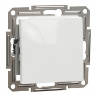 Переключатель одноклавишный, белый, Asfora, без рамки, фото