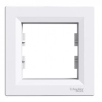 Рамка 1-постовая, белый, Asfora, фото