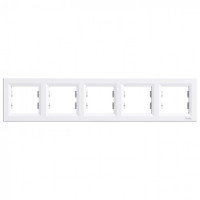 РАМКА ПЯТИМЕСНАЯ ГОРИЗОНТАЛЬНАЯ, БЕЛАЯ ASFORA, фото