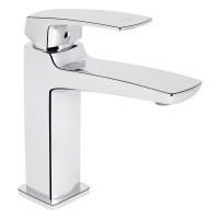 Змішувач для раковини низький Tern, Chrome (k30) QTTER2701CRM47584 Qtap, фото