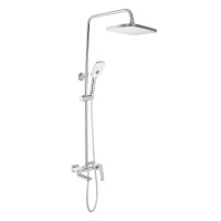 Душова система універсальна Tern, Chrome (k30) на три споживача (з виливом) QTTER111CRM47591 Qtap, фото