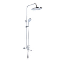 Душова система універсальна Aries, Chrome (k35) на три споживача (з виливом) QTARI1112CRM47606 Qtap, фото