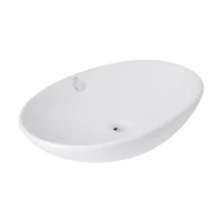 Раковина накладна Dove 635x420x150 мм, White, овальна, без донного клапана QT06118168W, фото