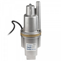 Насос вібраційний 0.25кВт H 75м Q 18л/хв Ø100мм 10м кабелю верхній вхід WETRON WVM60 (778382), фото