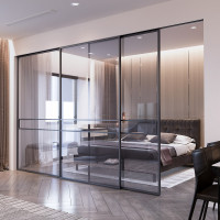 двері скляні розсувні, фото