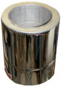 Труба з неіржавіючої сталі з термоізоляцією в неіржавіючому кожусі, фото