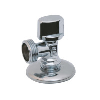 Кран кульовий Арко латун кутовий,хром. 1/2"з х 3/4"з д/прилад. SD185W1520 SD Plus, фото