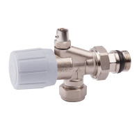 вентель 2-х угловой 1/2" с маевским (28х1,5) "Icma" №866, фото