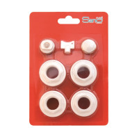 Комплект д/ал. радіатор.(маєвськ., заглушка, футорка 1"з х3/4"в 4 шт.) SD11120 SD Plus, фото