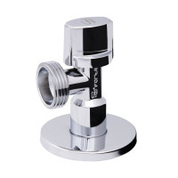 Кран Standart кульовий Арко кутовий,хром. 1/2"З х 3/4"З д/прилад. SF340W1520 Thermo Alliance, фото