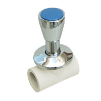 Кран Проход. с хром. под штукатурку 20 (В.О.), фото