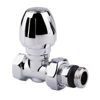 кран радиат 1/2 с ручкой прямой хром "Icma" №1117, фото