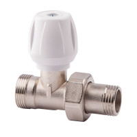 кран радиат 1/2 с ручкой-прямой "Icma" под фитинг №828, фото