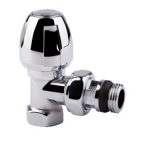 кран радиат 1/2 с ручкой-угловой хром "Icma" №1116, фото
