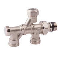 кран радиат низ комбиниров.1/2-3/4  "Icma" №877, фото