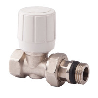 кран радиат термо 3/4" (28х1,5) с ручкой прямой "Icma"№975, фото