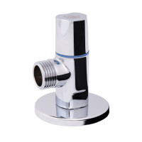 Кран Standart керам.букса.кутовий,ручка-кругла.хром. 1/2"ЗЗ д/прилад. SF342W1515 Thermo Alliance, фото