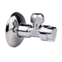 Кран кутовий 1/2*10мм з кран-буксою "Icma" №520, фото