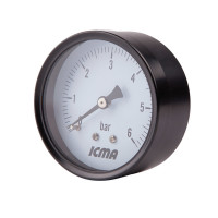 манометр заднього підключ.1/4   0- 6 бар "Icma" №243, фото