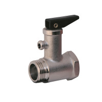 Клапан запобіжний підривний з ручкою нікелір.1/2"зв д/водонагрівача (деш) SD24315R SD Plus, фото