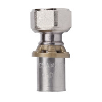 Пресс-фитинг Переходник   1/2в х16 с накид гайкой (без конуса)"Icma" № 416, фото