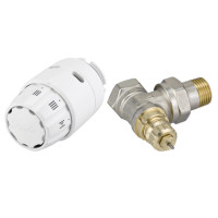 Danfoss Комплект термостатичний клапан Ду15 та термоголовка RAS-C2, кутовий (013G5143), фото