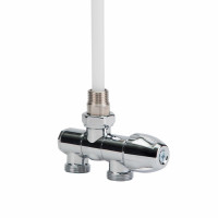 вентиль хром для полотенцесушителя серии YOGA 1/2-3/4 "Icma" №968, фото