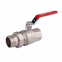 Кран кульовий з американкою прямий, важіль 1 1/4"ВЗ нікел. SF220W32 SD Forte, фото