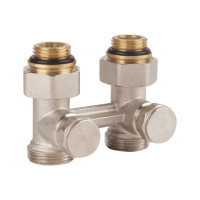 Кран буксовий SD Forte 3/4"х1/2" для радіатора нижній SF253W15, фото