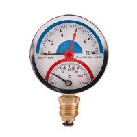 SD Термоманометр нижн. подкл.1/2 Ø80мм 120ºC 10 бар   SD17210B, фото