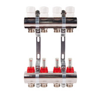 SD Коллектор с расходомером термо 1"х8   SD235W8, фото